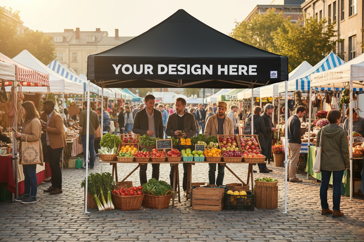 E-Z UP® Gazebo Shelter - Custom Valance Print