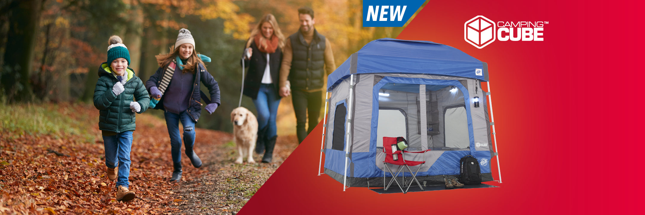 E-Z UP Camping Cube™ - Perfect for family camping trips. A fantastic addition to your Eclipse™ or Vantage™ shelter. Start planning your next trip today!