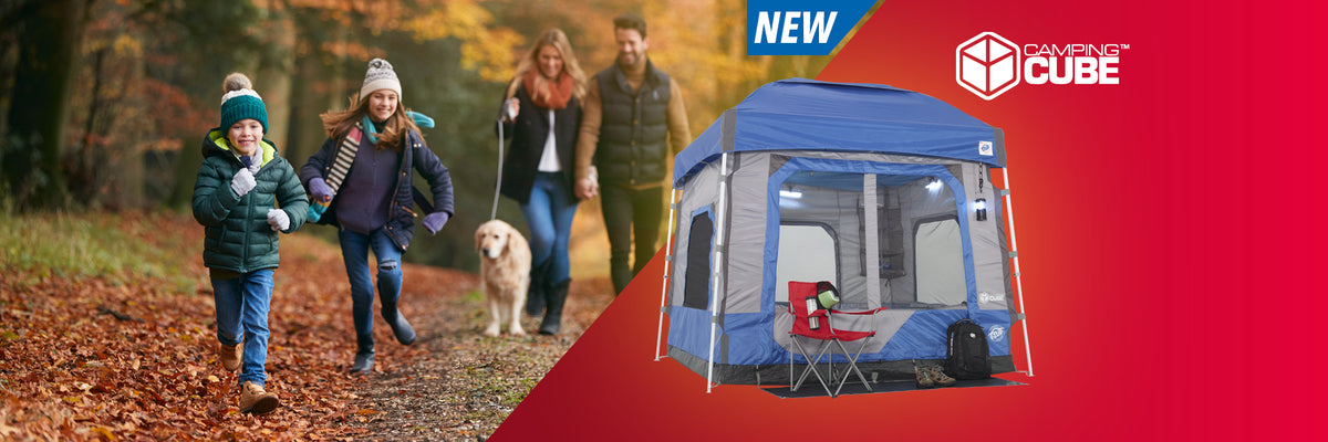 E-Z UP Camping Cube™ - Perfect for family camping trips. A fantastic addition to your Eclipse™ or Vantage™ shelter. Start planning your next trip today!