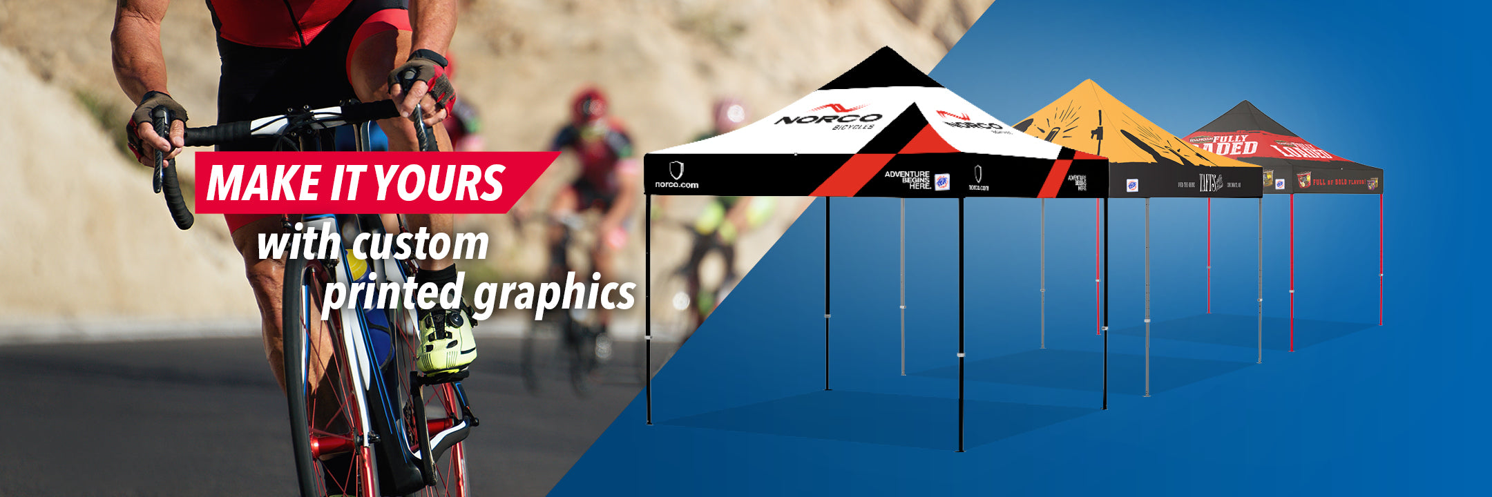 Make it yours with custom printed graphics