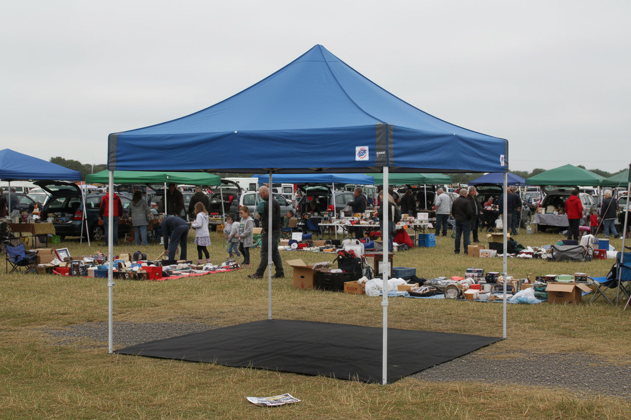 E-Z UP® Custom Eclipse™ Gazebo Shelter 3m x 3m Aluminium