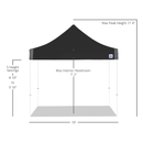 Eclipse™  Steel Shelter 3m x 3m