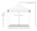 White Vantage™ Shelter 3m x 3m with 4 Sidewalls - SUMMER OFFER